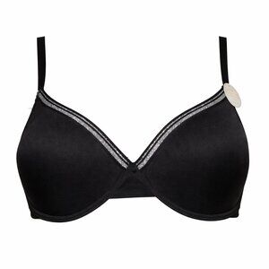 JUST BE Black Silver Bra Size 44D